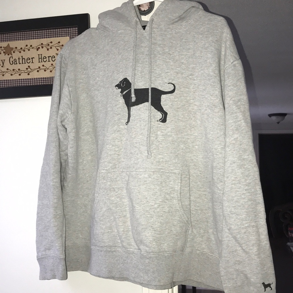 Black dog hoodie